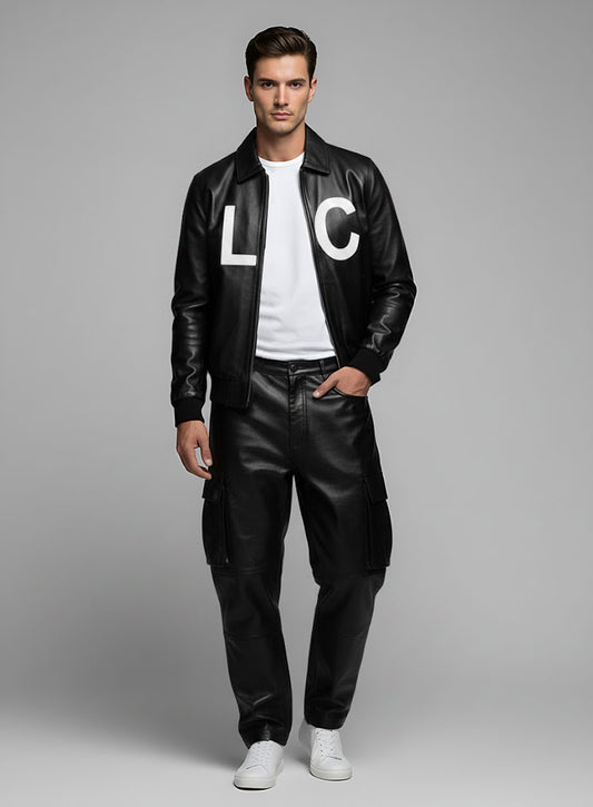 Initials Leather Jacket