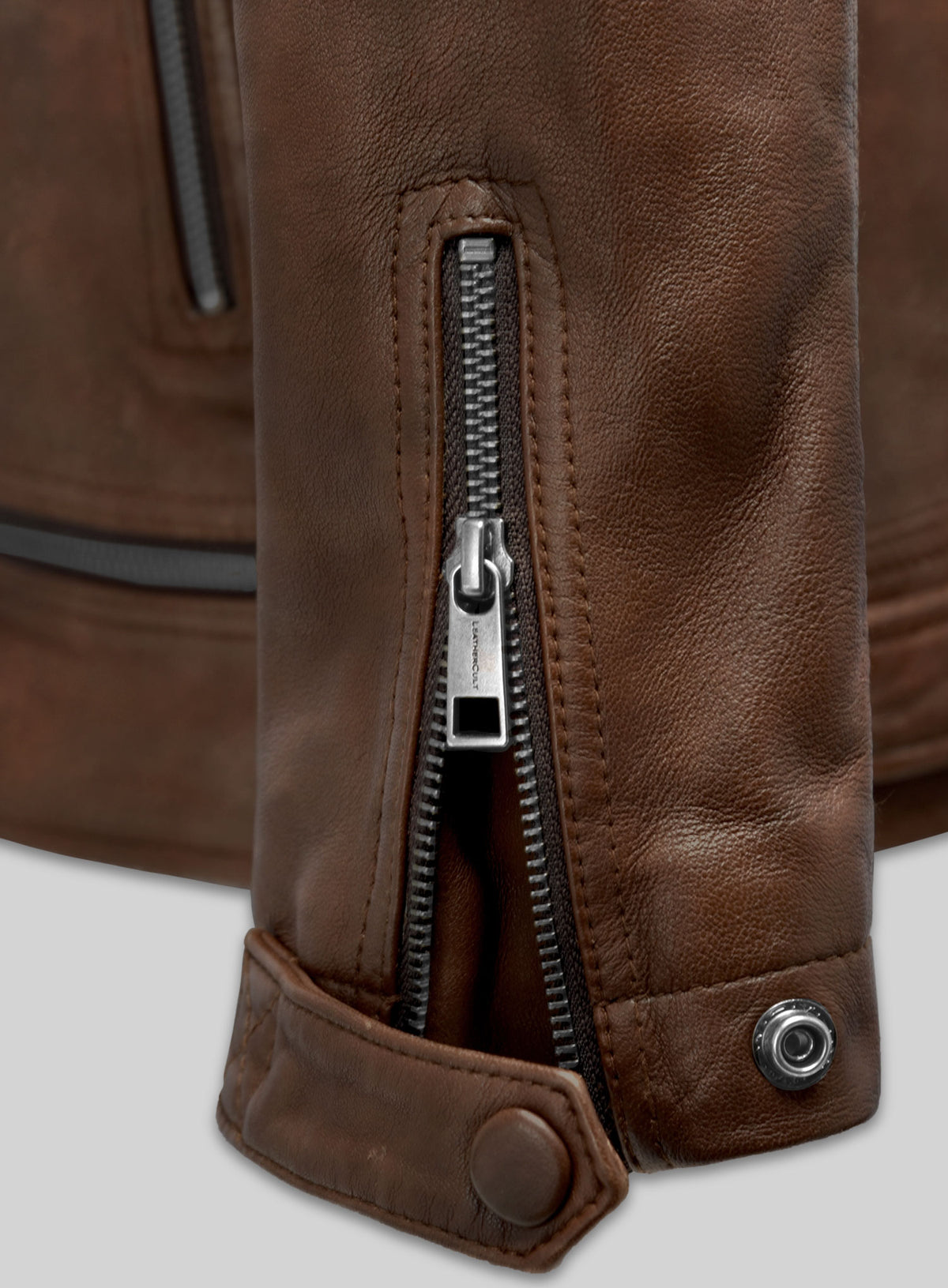 Ironwood Spanish Brown Biker Leather Jacket
