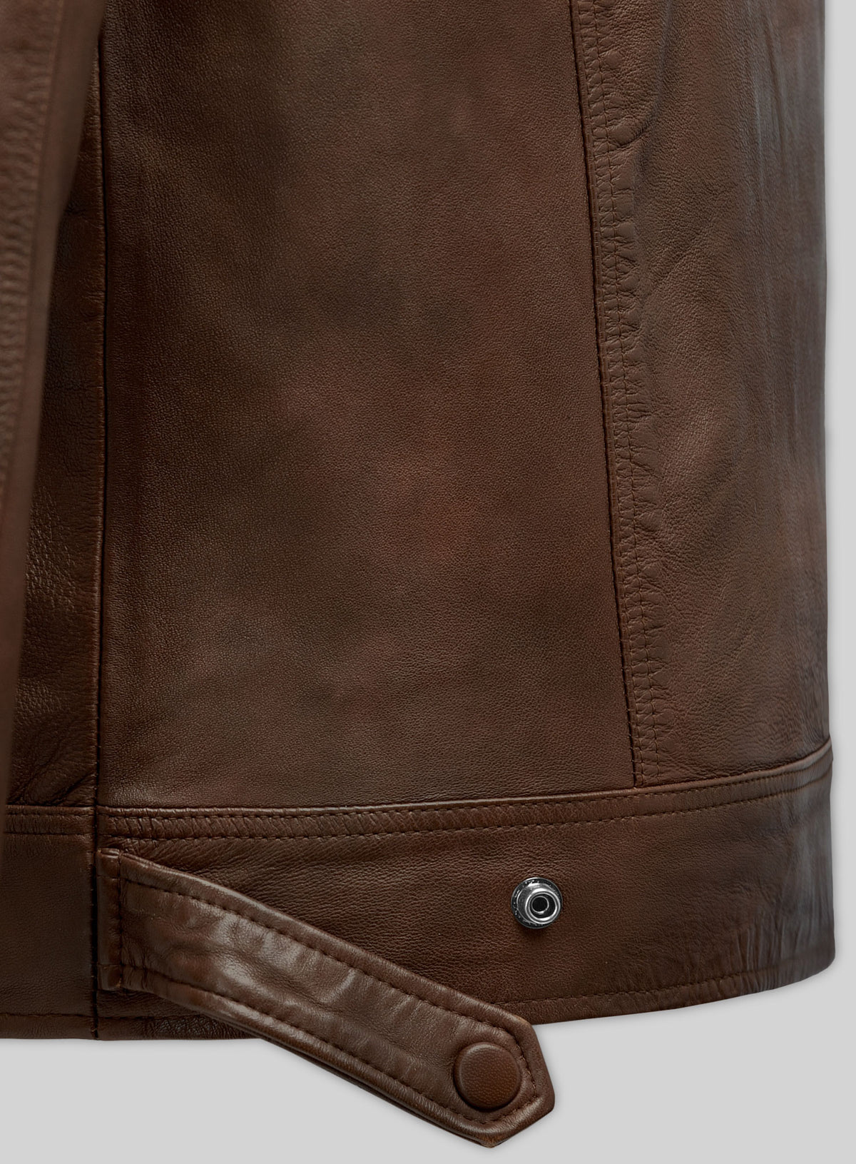 Ironwood Spanish Brown Biker Leather Jacket