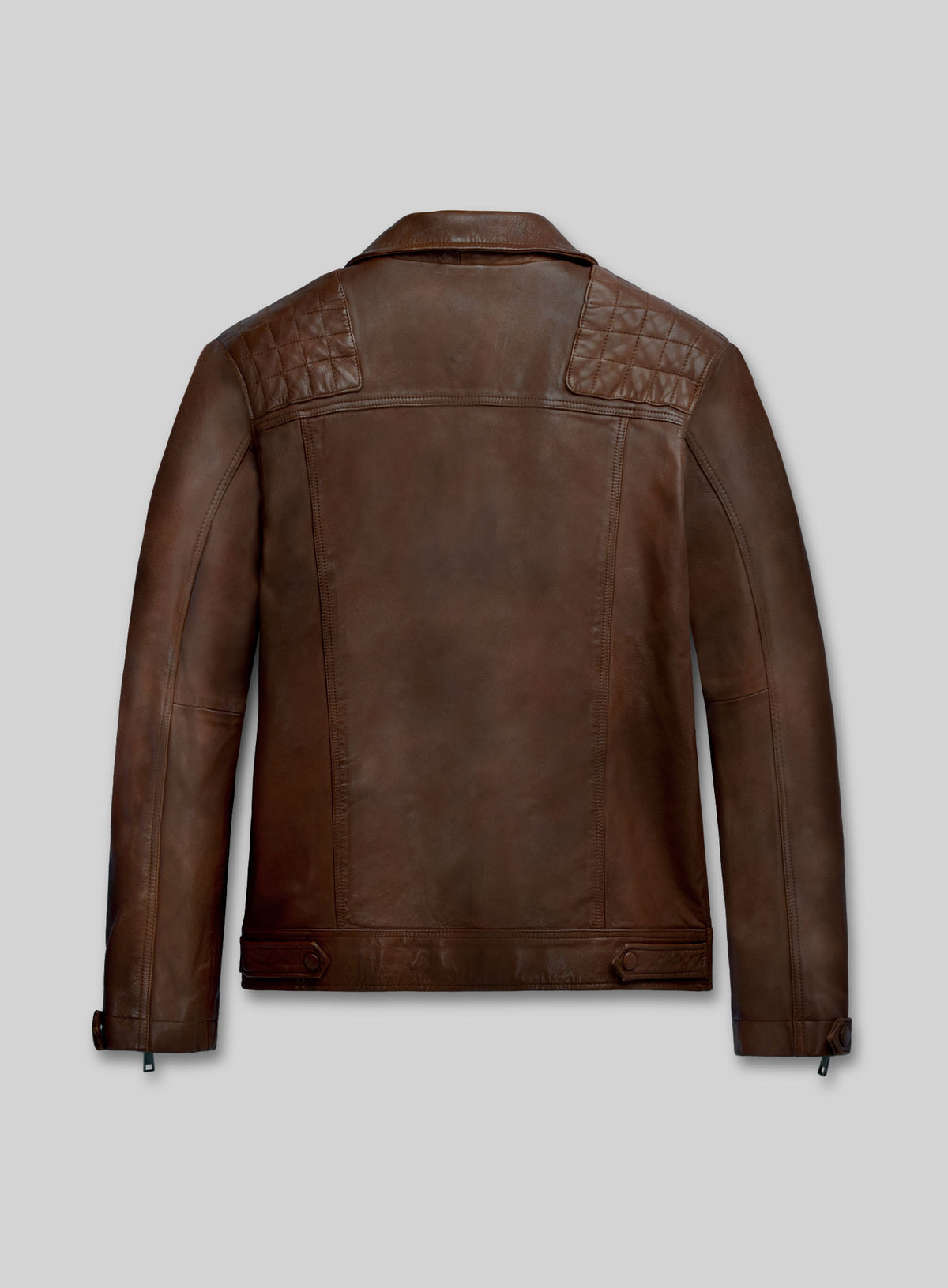 Ironwood Spanish Brown Biker Leather Jacket