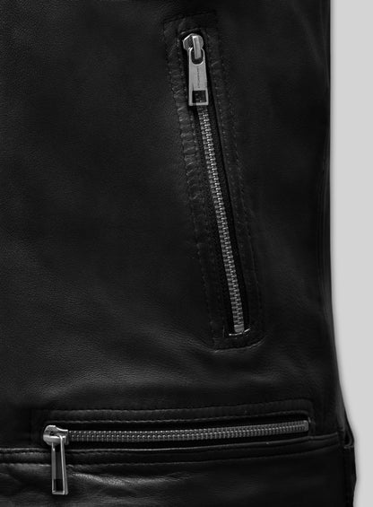 Ironwood Black Biker Leather Jacket