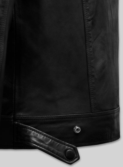 Ironwood Black Biker Leather Jacket