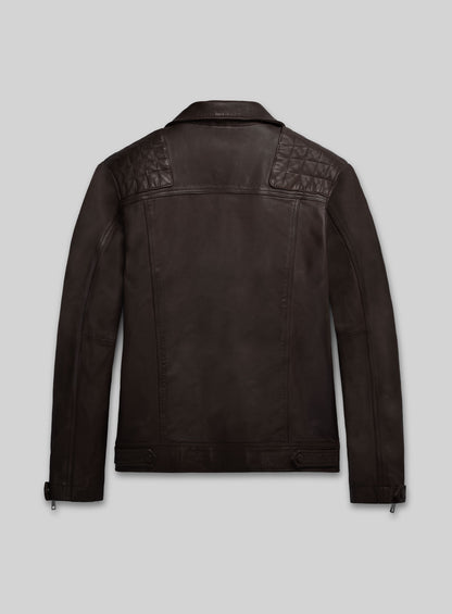 Ironwood Brown Biker Leather Jacket