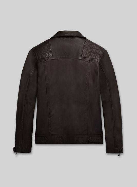 Ironwood Brown Biker Leather Jacket