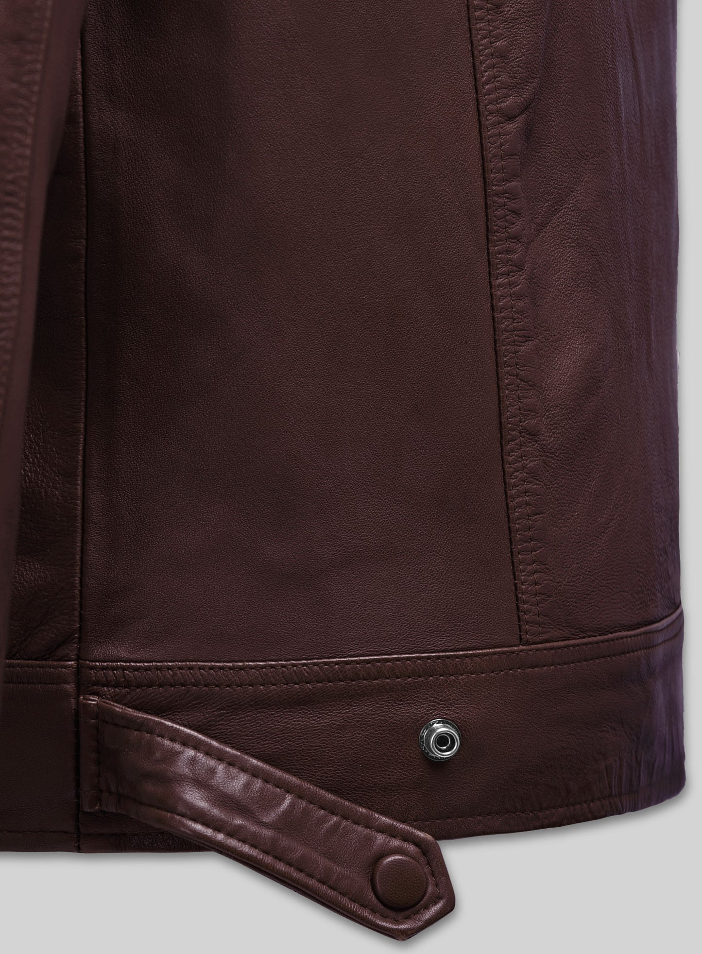 Ironwood Burgundy Biker Leather Jacket