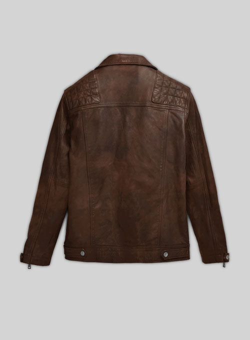 Ironwood Spanish Brown Biker Leather Jacket