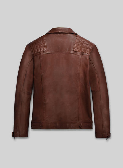 Ironwood Tan Biker Leather Jacket