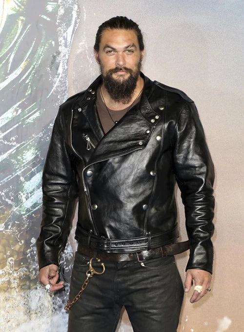 Jason Momoa Aquaman Premiere Leather Jacket - LeatherCult