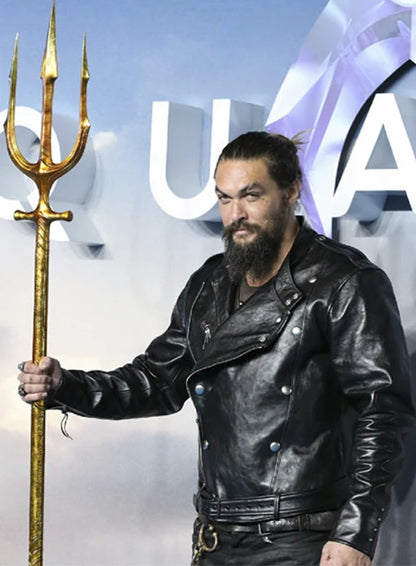 Jason Momoa Aquaman Premiere Leather Jacket - LeatherCult