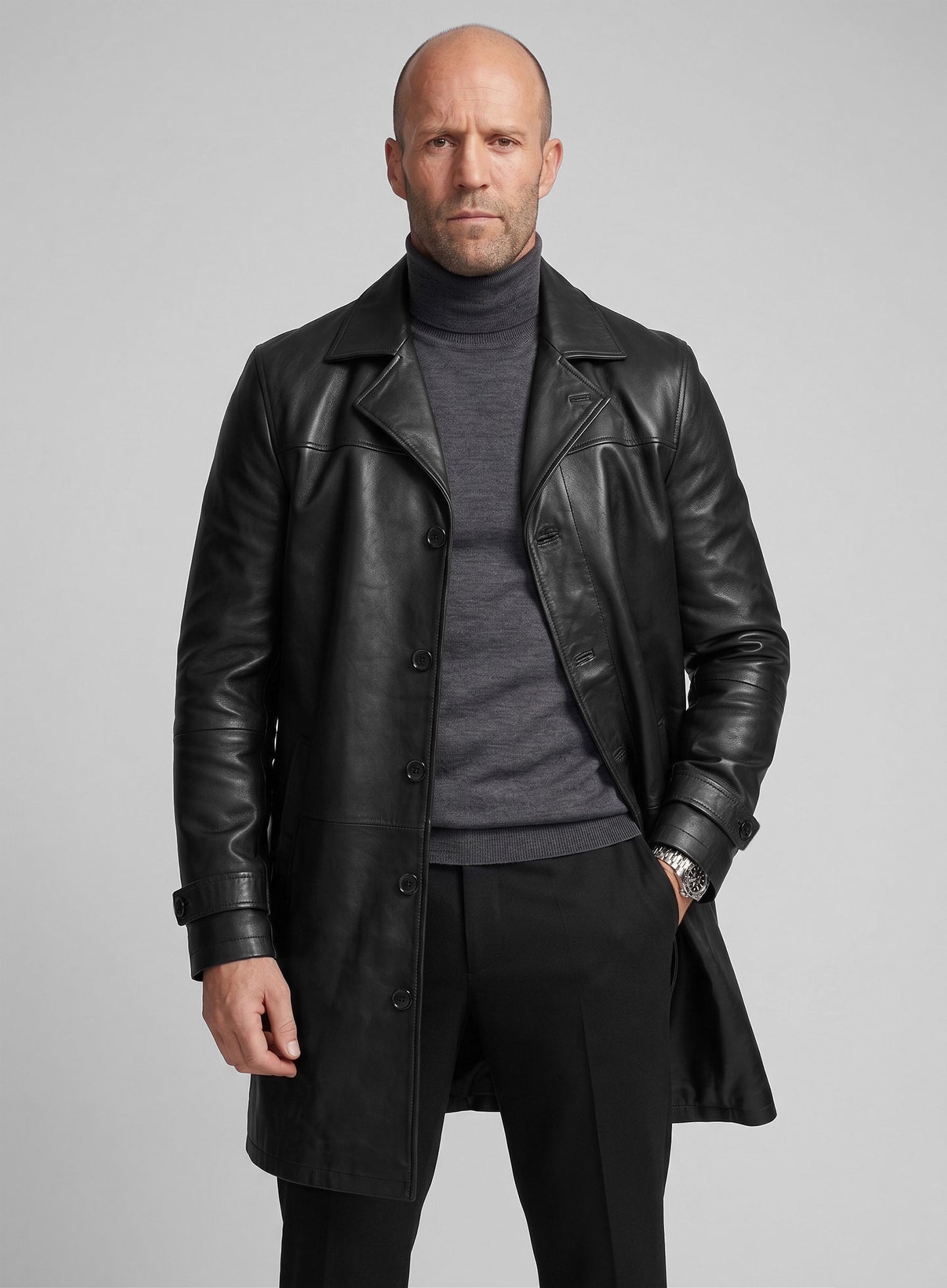 Jason Statham The Fate Of The Furious Leather Coat