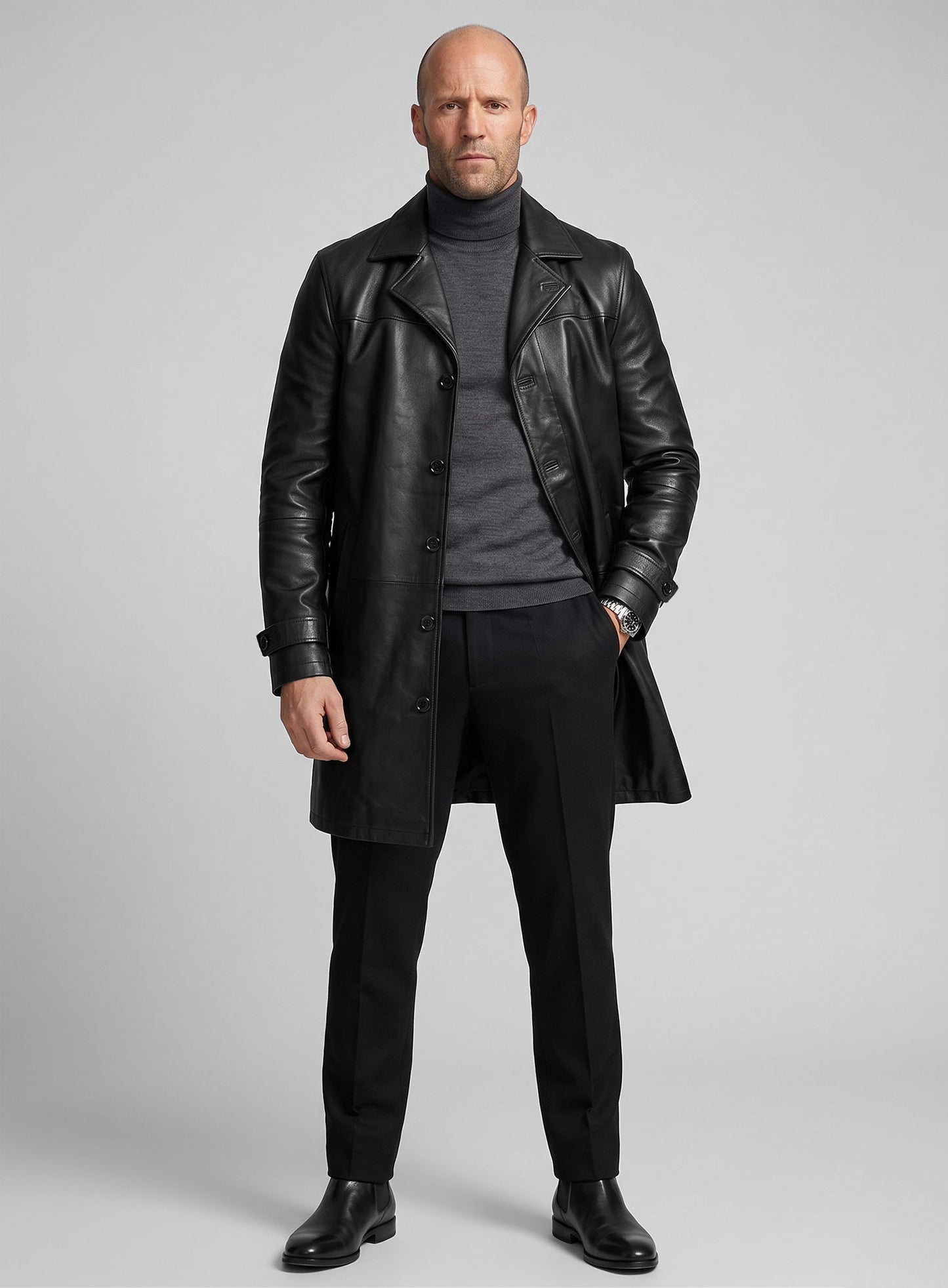 Jason Statham The Fate Of The Furious Leather Coat