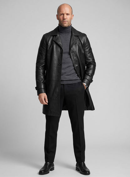 Jason Statham The Fate Of The Furious Leather Coat