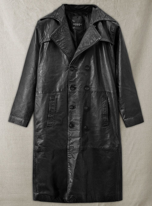 Javier Bardem Skyfall Leather Trench Coat - LeatherCult
