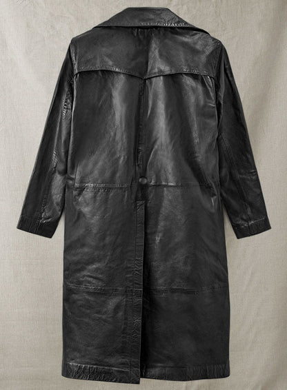 Javier Bardem Skyfall Leather Trench Coat - LeatherCult