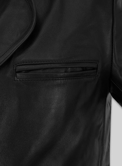 Jean-Claude Van Damme Until Death Leather Blazer