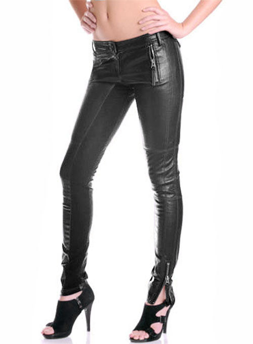 Leather  Biker Jeans - Style #502 - LeatherCult