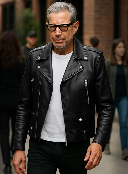 Jeff Goldblum Leather Jacket