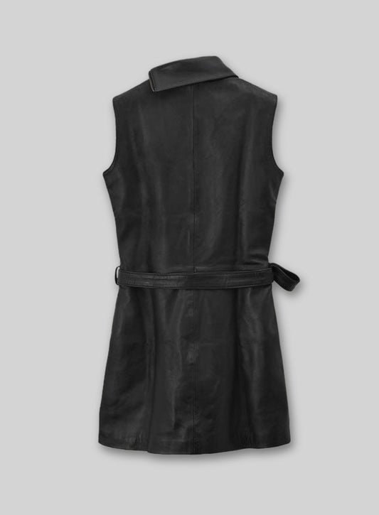 Jennifer Aniston Murder Mystery Premiere Leather Dress