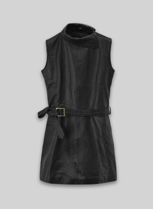 Jennifer Aniston Murder Mystery Premiere Leather Dress