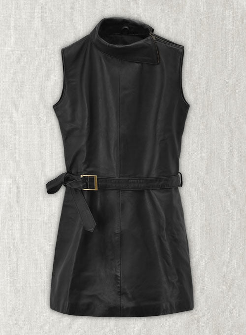 Jennifer Aniston Murder Mystery Premiere Leather Dress - LeatherCult