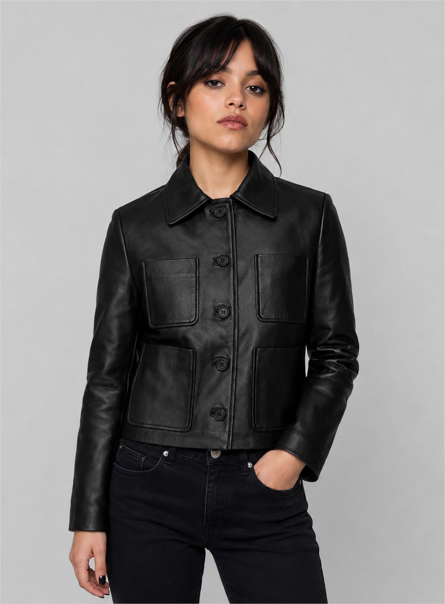 Jenna Ortega Wednesday Leather Jacket