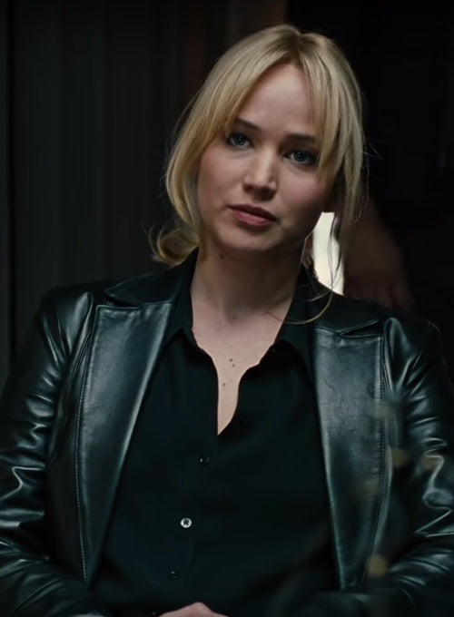 Jennifer Lawrence Joy Leather Blazer - LeatherCult