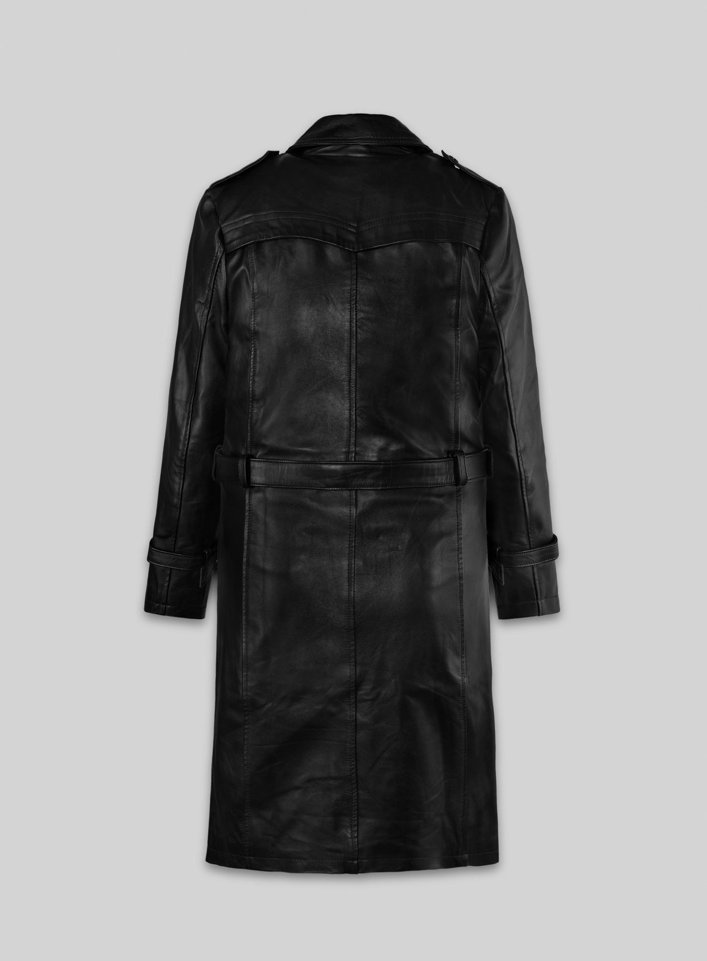 Jennifer Lopez Hustlers Leather Trench Coat