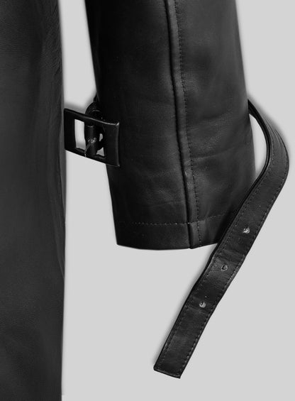 Jennifer Lopez Hustlers Leather Trench Coat