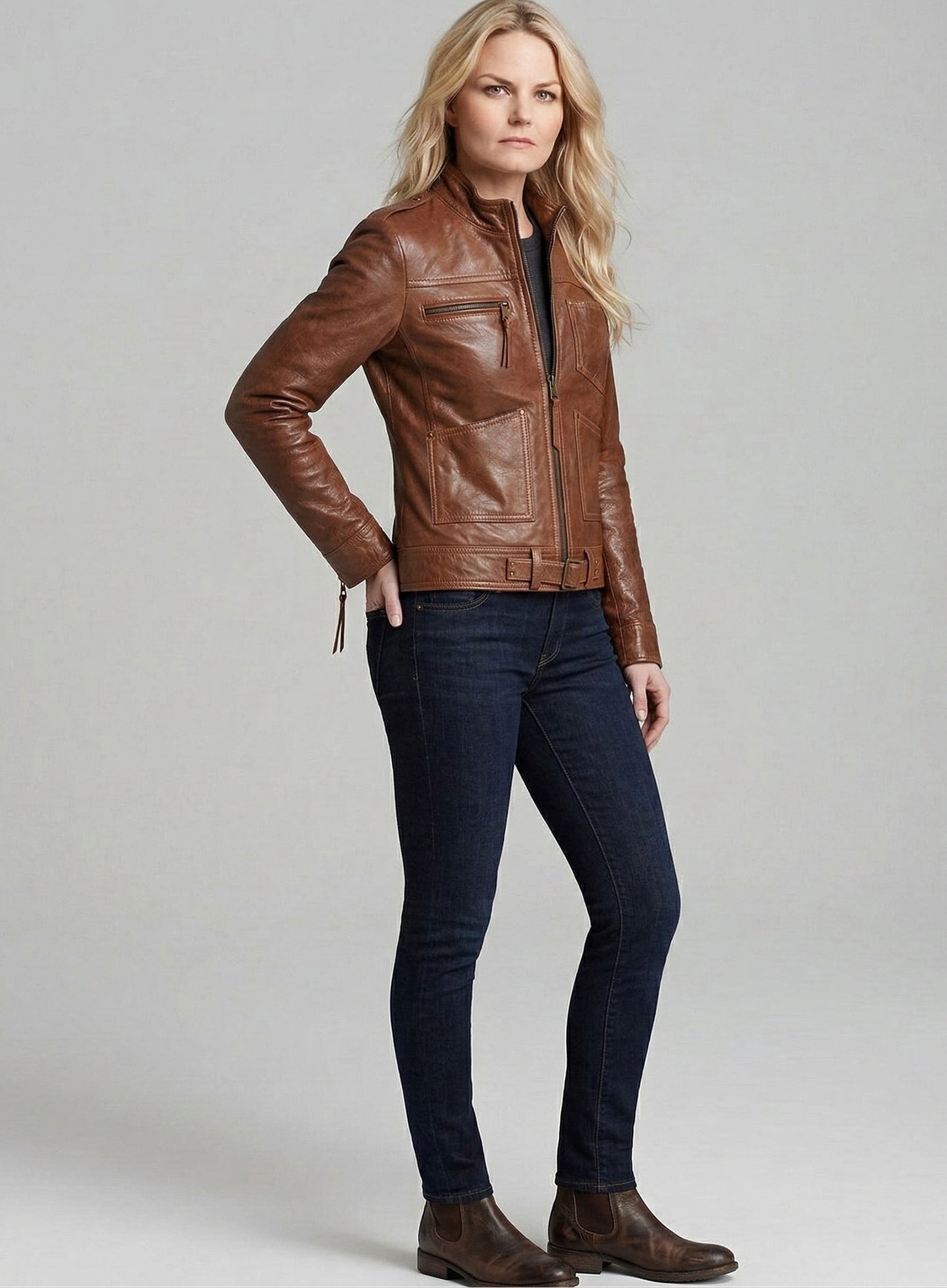 Jennifer Morrison Once Upon A Time Leather Jacket #2