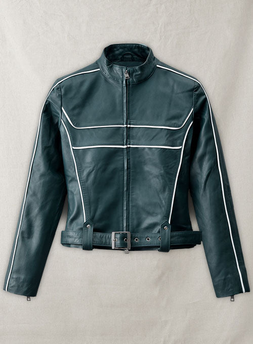 Soft Prussian Blue Jennifer Morrison Once Upon a Time Jacket - LeatherCult