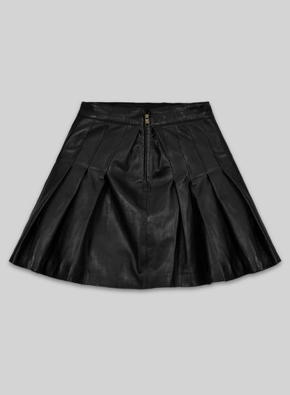 Jessica Biel Leather Skirt