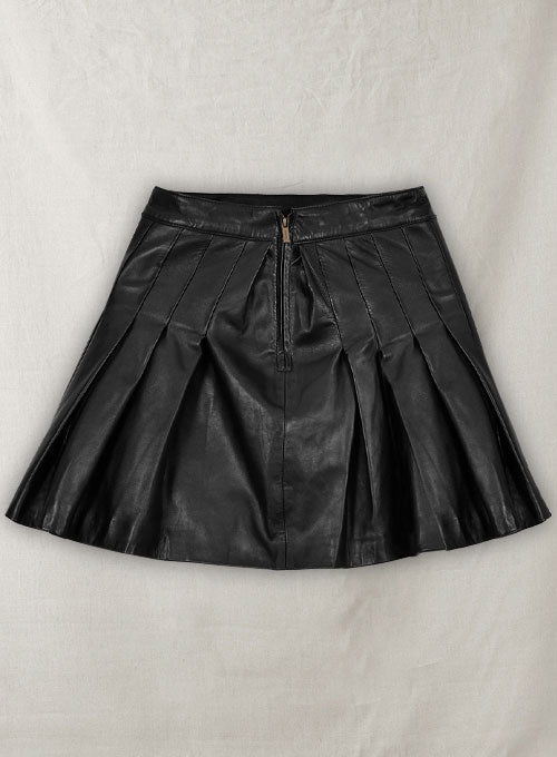 Jessica Biel Leather Skirt - LeatherCult