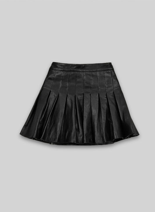 Jessica Biel Leather Skirt