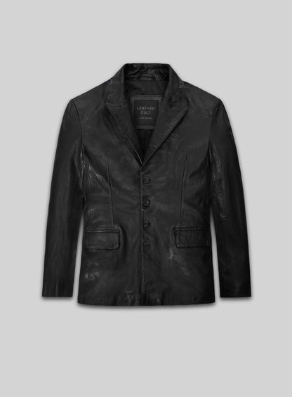 Jim Carrey Leather Blazer