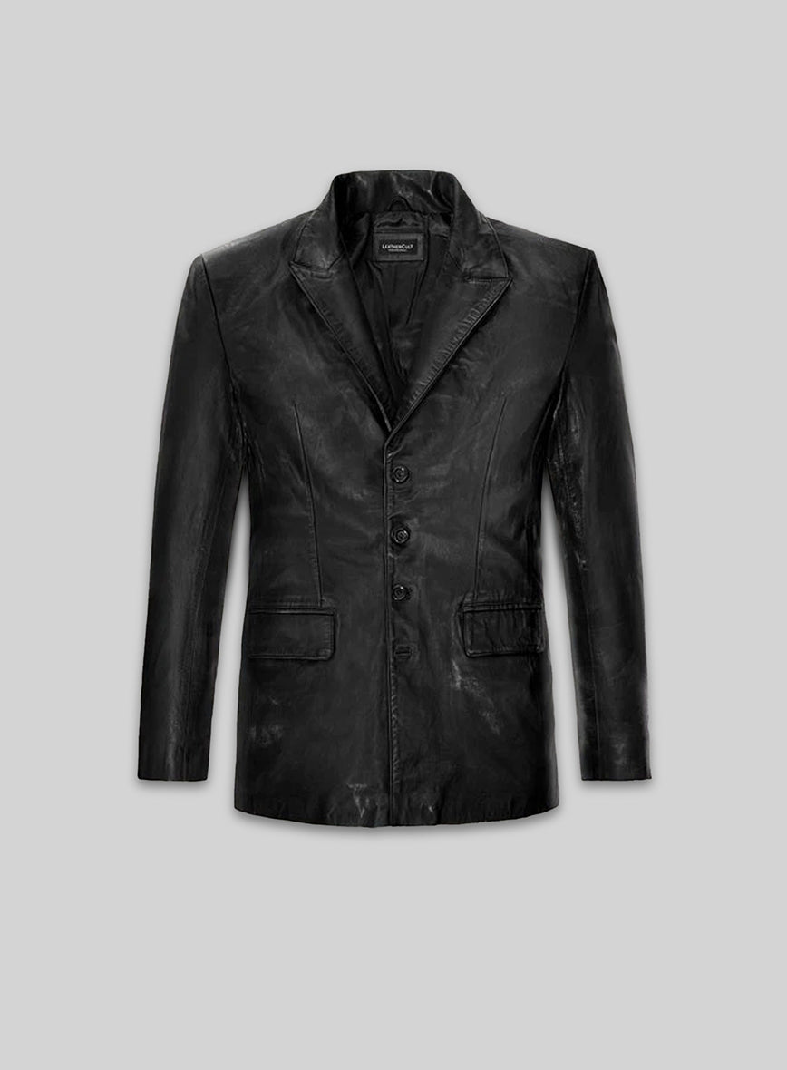 Jim Carrey Leather Blazer