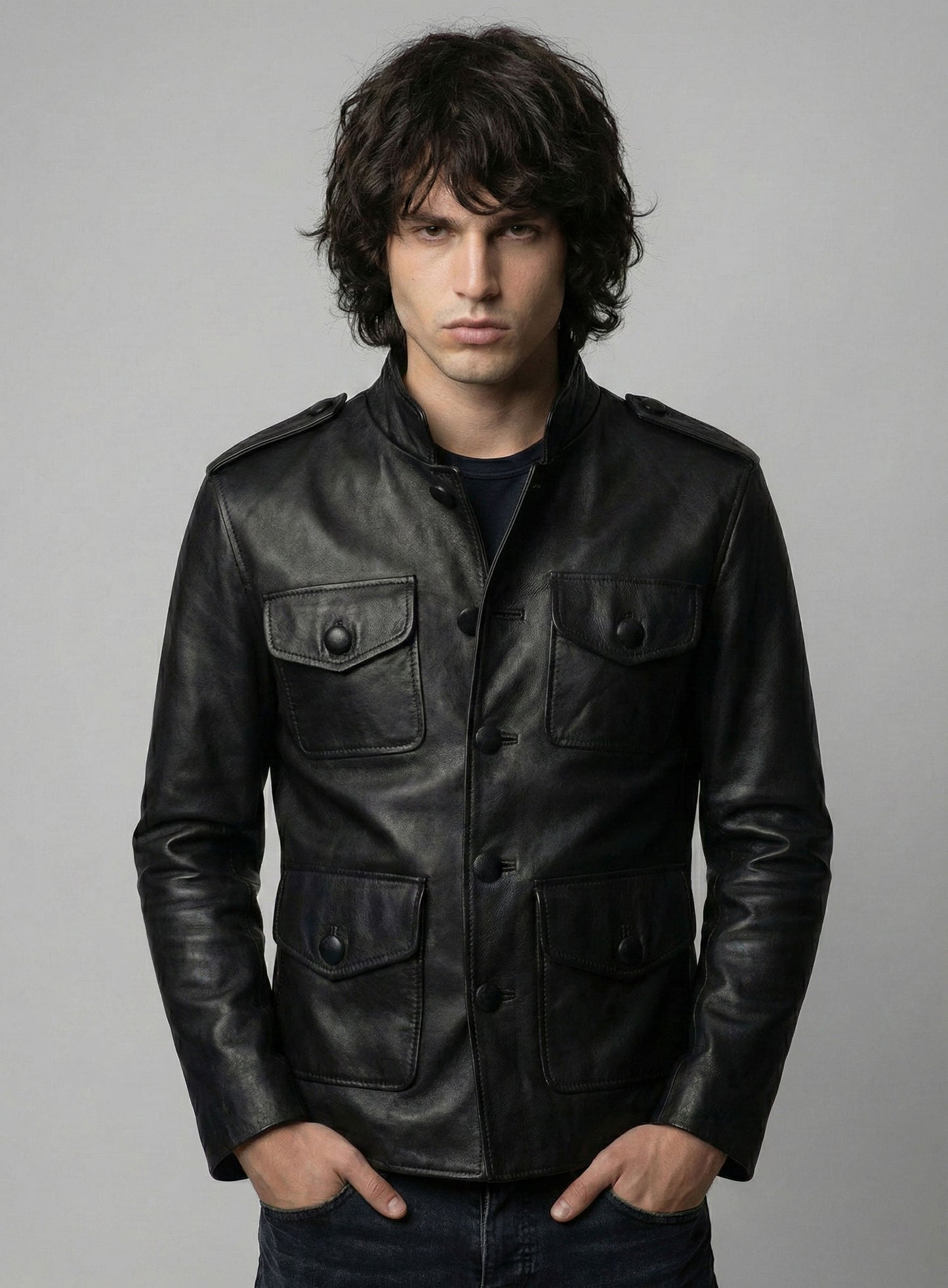 Jim Morrison Leather Jacket # 2