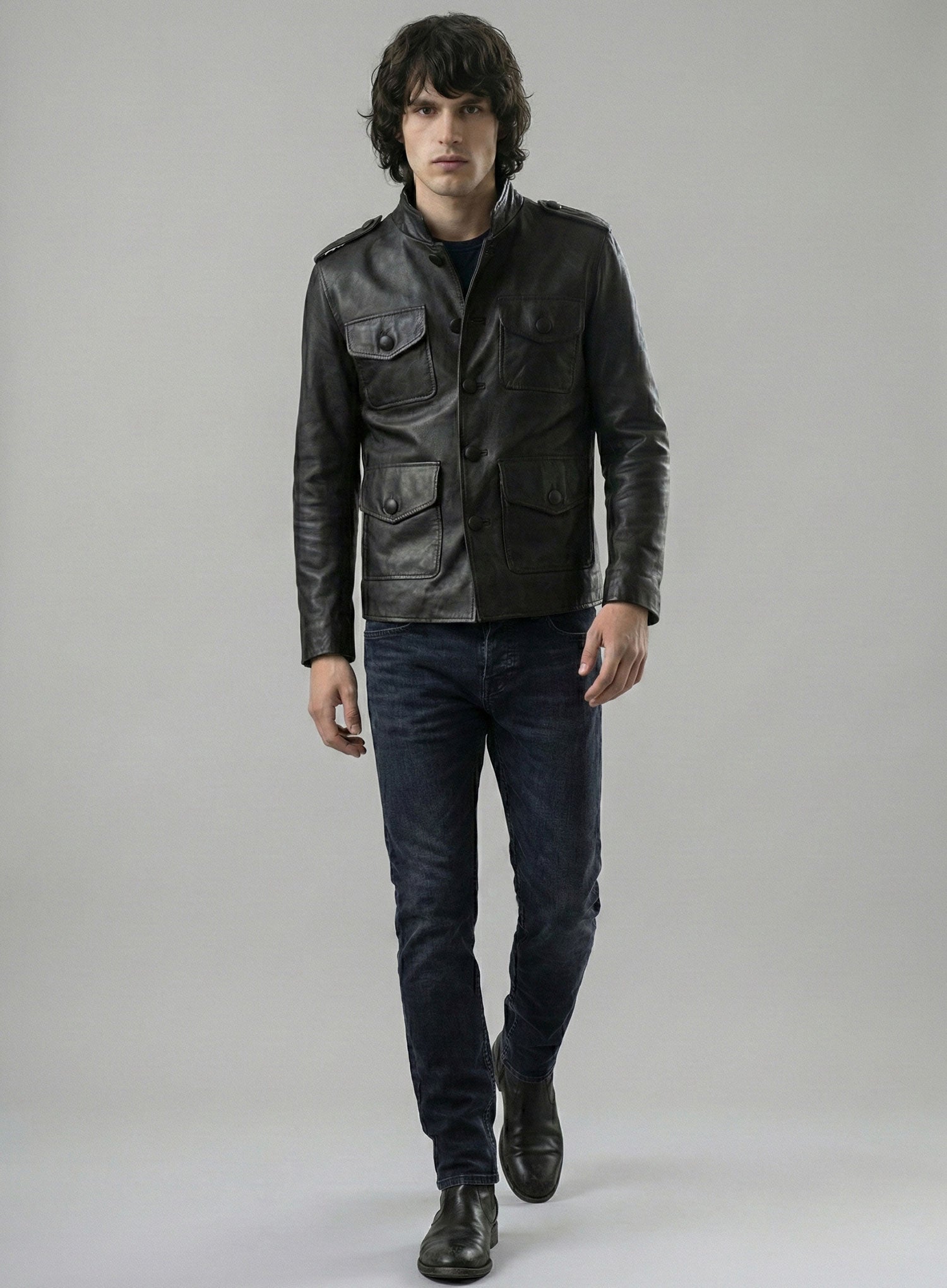 Jim Morrison Leather Jacket # 2 – LeatherCult