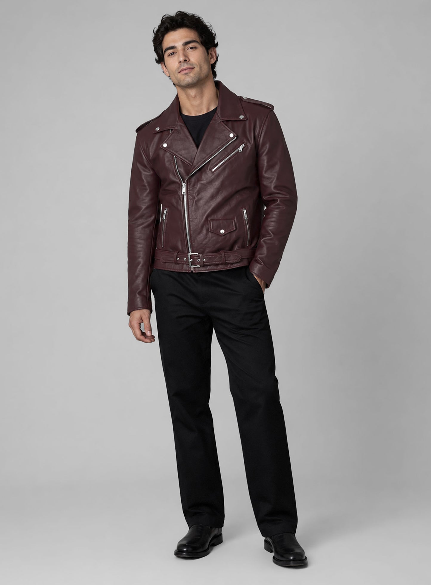 Joe Jonas Leather Jacket