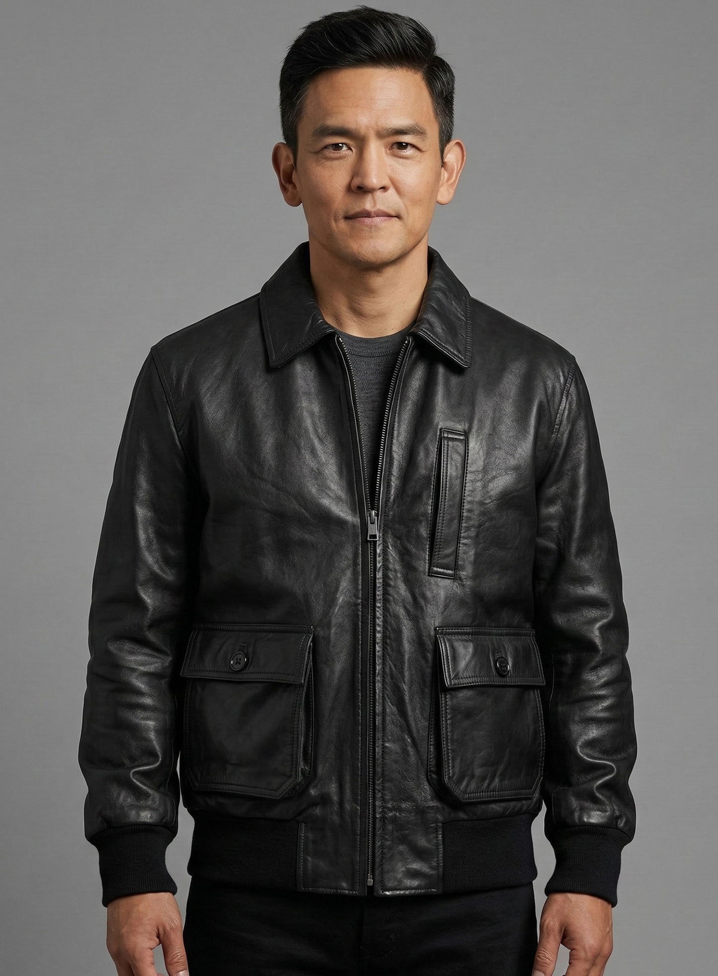John Cho Leather Jacket