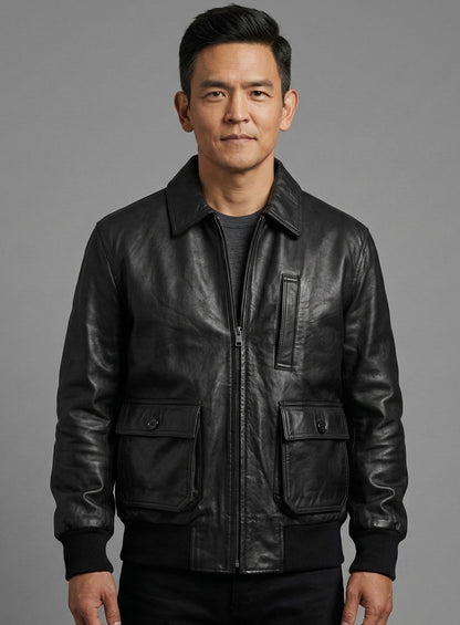 John Cho Leather Jacket