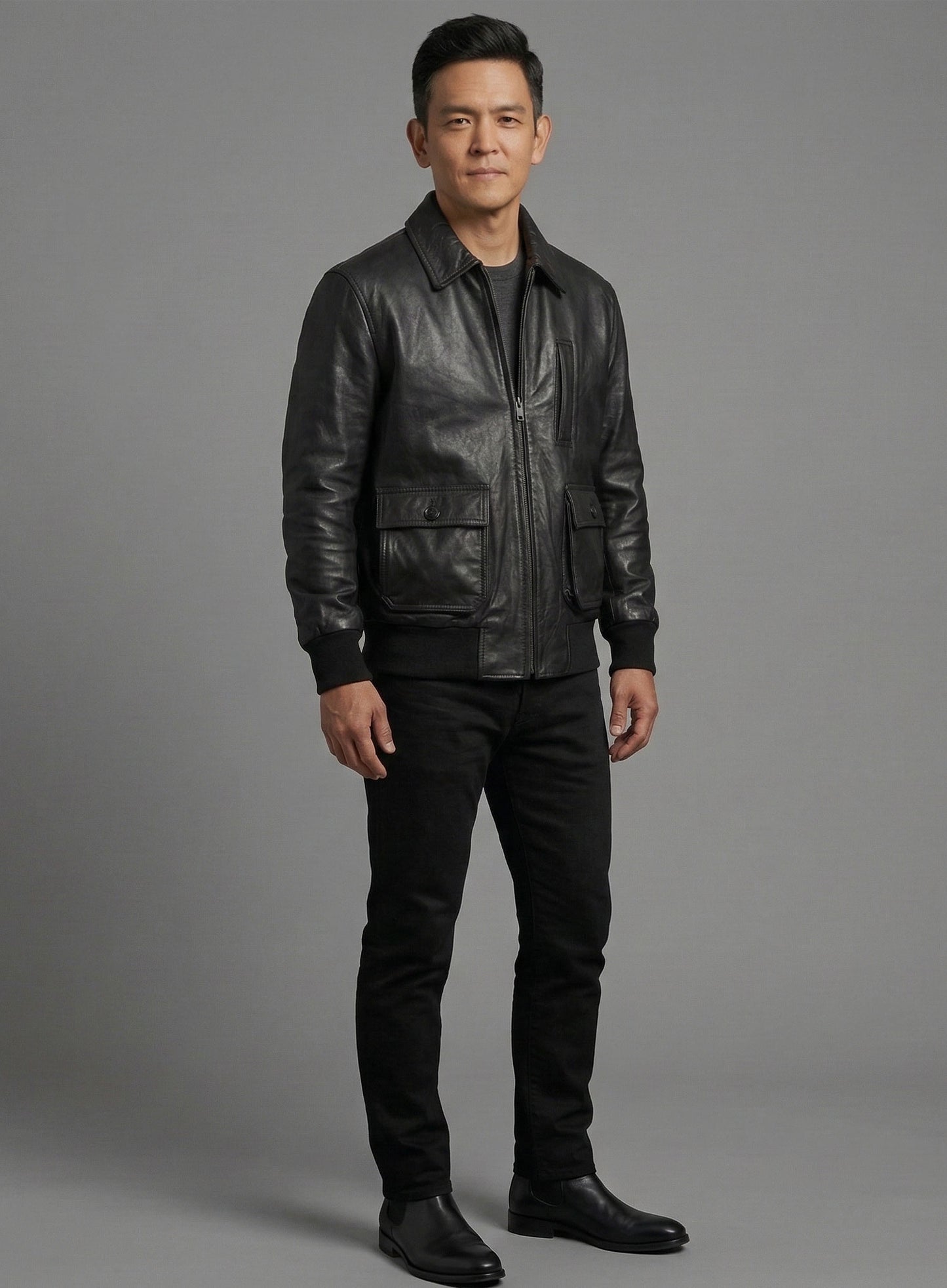 John Cho Leather Jacket