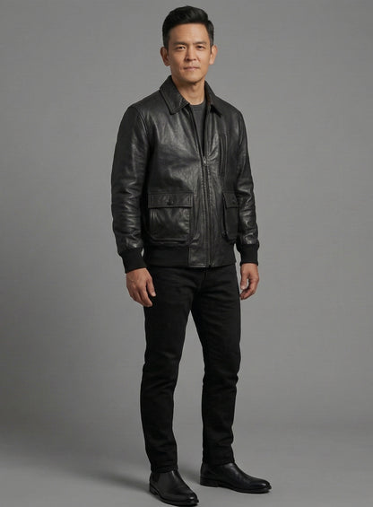 John Cho Leather Jacket