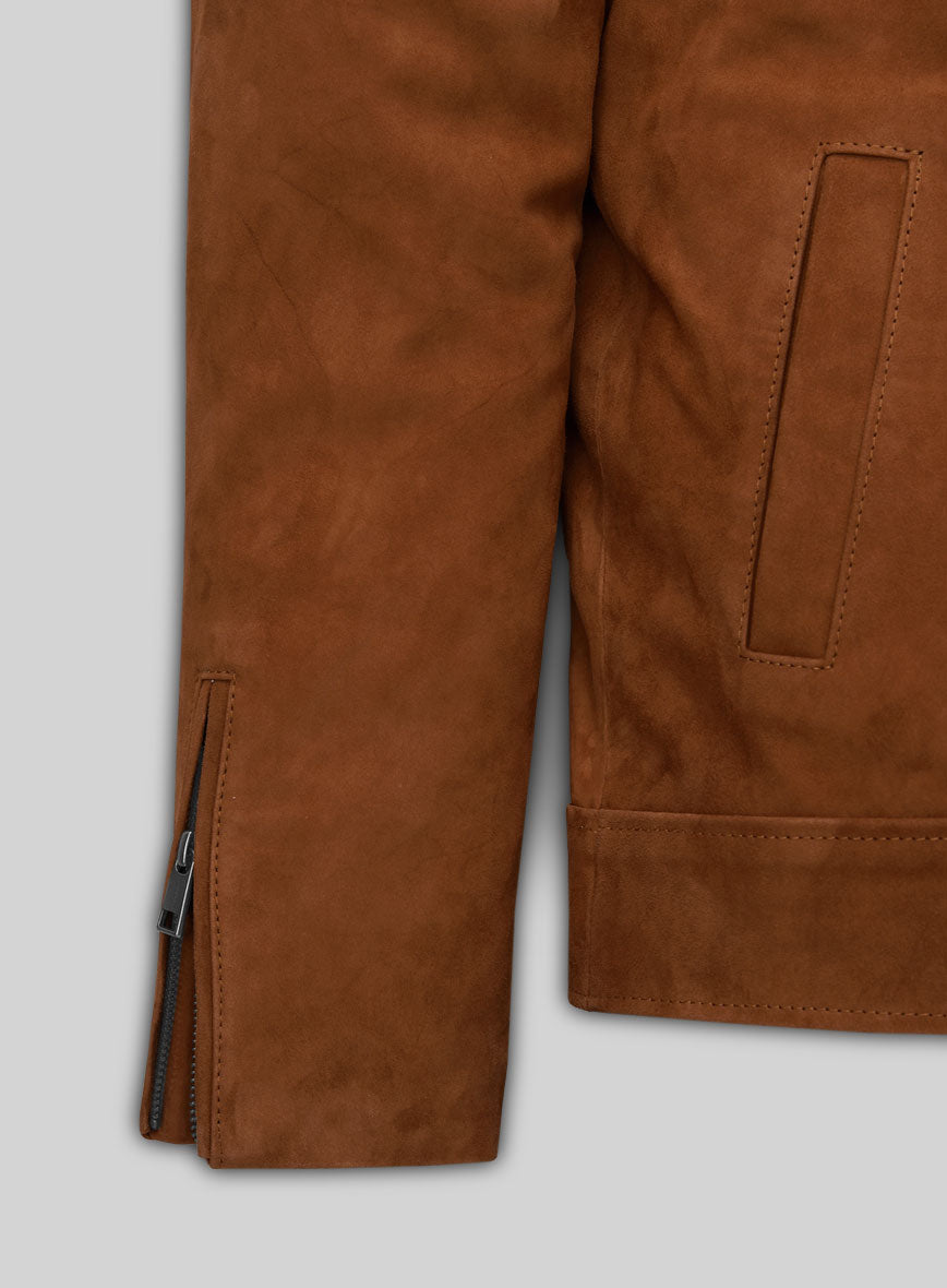 John Krasinski Suede Jacket