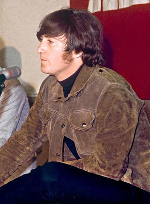 John Lennon Rubber Soul (The Beatles) Suede Jacket - LeatherCult
