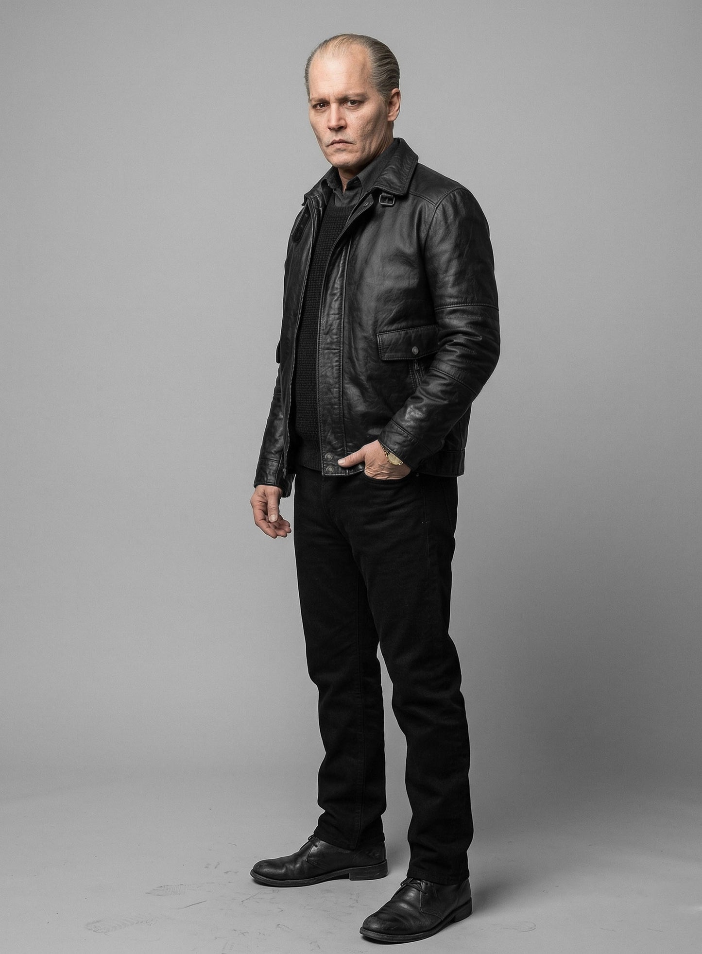 Johnny Depp Black Mass Leather Jacket