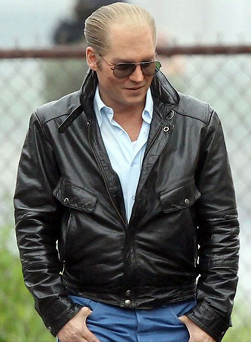 Johnny Depp Black Mass Leather Jacket - LeatherCult