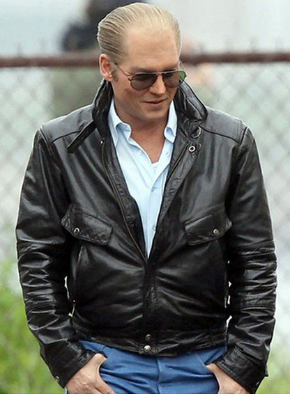Johnny Depp Black Mass Leather Jacket - LeatherCult