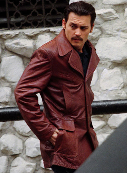 Johnny Depp Donnie Brasco Leather Blazer - LeatherCult