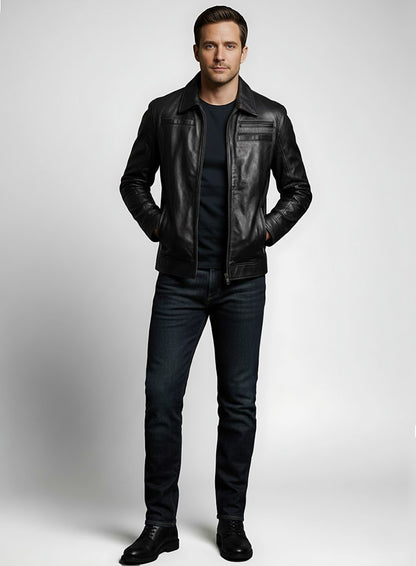Joseph Gordon Looper Leather Jacket