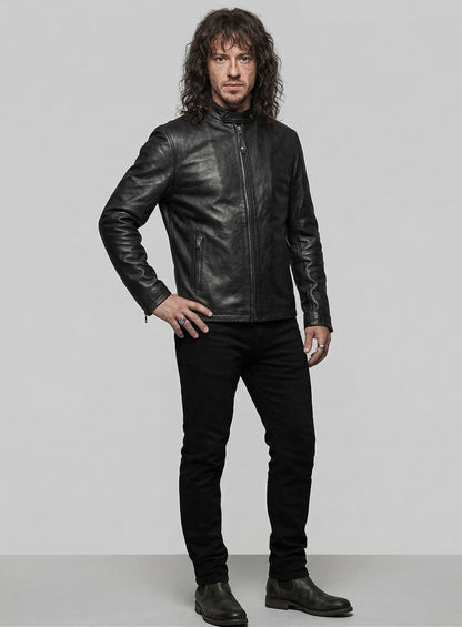 Joseph Quinn Stranger Thing Season 4 Leather Jacket